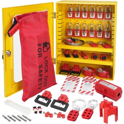Bộ khóa LOTO an toàn điện & van 59 món của PROLOCKEY LK-X07-D41