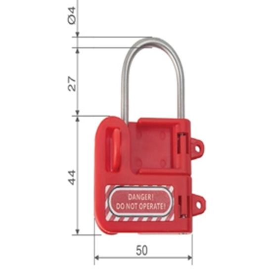 Khóa nhóm 2 người dạng bướm còng thép 4mm PROLOCKEY BAH21 4