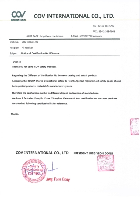 Chứng Nhận Chất Lượng Sản Phẩm COV: Tiêu Chuẩn Vàng Bảo Hộ Lao Động