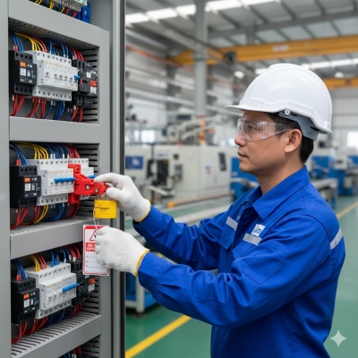 Quy Trình Khóa & Treo Thẻ An Toàn Cho Aptomat Thu Nhỏ (MCB)