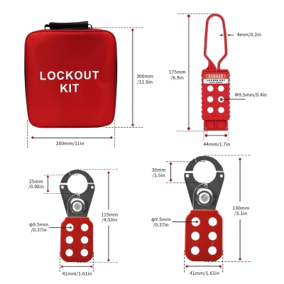 Bộ khóa an toàn LOTO bảo trì điện 46 chi tiết PROLOCKEY LK-AQGS03