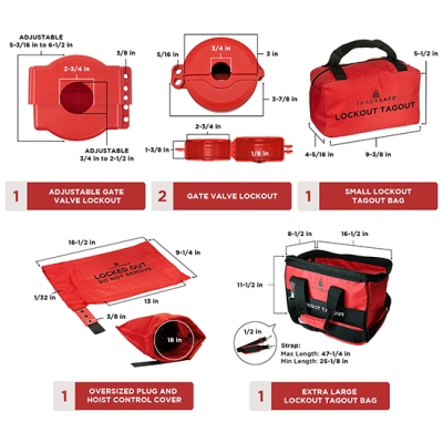 Bộ khóa LOTO an toàn điện & van 95 món PROLOCKEY LK-TSK5C