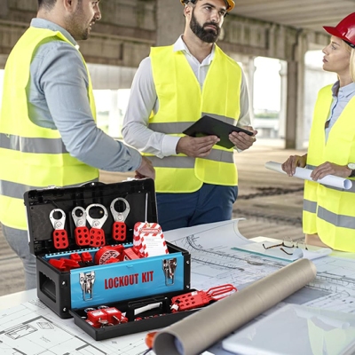 Bộ khóa LOTO an toàn điện & van 68 món PROLOCKEY LK-83853203