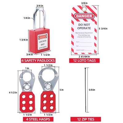 Bộ LOTO công nghiệp đầy đủ dùng cho nhiều tình huống PROLOCKEY LG03