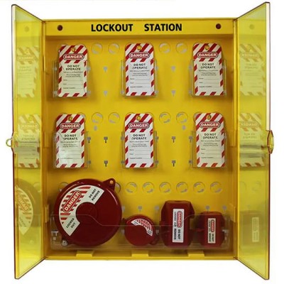 Tủ khoá LOTO tích hợp 2 khóa van, 2 khoá phích cắm và 72 thẻ cảnh báo PROLOCKEY LG15