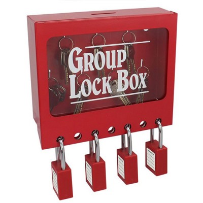 Hộp khóa nhóm LOTO gắn tường 7 móc treo chìa khóa PROLOCKEY LK71