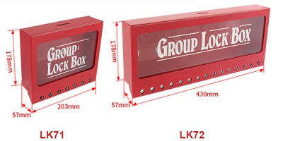 Hộp khóa nhóm LOTO gắn tường 15 móc treo chìa khóa PROLOCKEY LK72