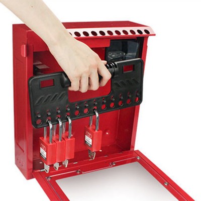 Hộp khóa LOTO nhóm treo tường 12 lỗ khóa cá nhân đánh số PROLOCKEY LK52