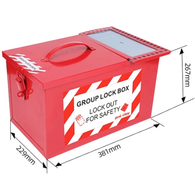 Hộp Khóa Nhóm LOTO Bằng Thép 32 Ổ Khóa Và 1 Khóa Giám Sát PROLOCKEY LK06