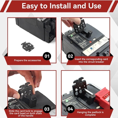 Khóa cầu dao vỏ đúc MCCB Schneider NSX & EZD 400A~630A PROLOCKEY CBL71