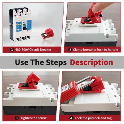 Khóa cầu dao vỏ đúc có dòng điện từ 250A đến 400A dạng clamp-on PROLOCKEY CBL12