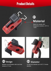 Khóa ngắt mạch thu nhỏ chốt hướng vào 13mm PROLOCKEY PIT