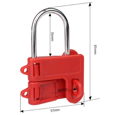 Khóa nhóm 2 người kiểu bướm còng thép 4mm PROLOCKEY BAH21