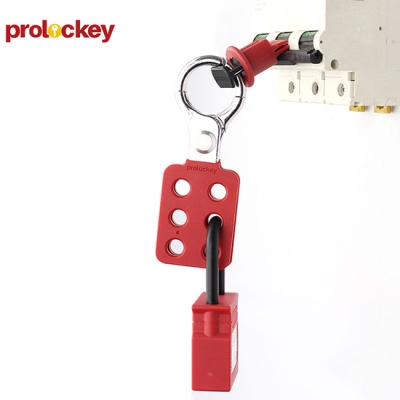 Khóa LOTO nhóm 6 người 25mm PROLOCKEY AH11 với còng nhôm chống tia lửa điện