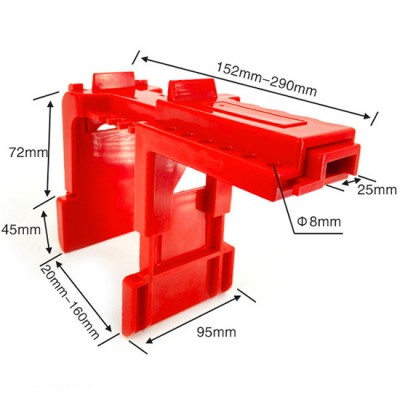 Khóa van bi tích hợp tấm chân đế cho đường kính ống từ 13mm-70mm PROLOCKEY ABVL04F