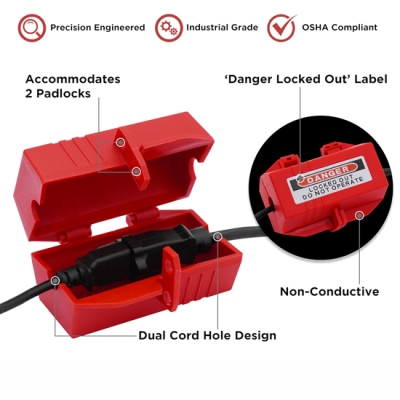 Khóa LOTO Phích Cắm Điện Công Nghiệp 220V-500V PROLOCKEY EPL01M