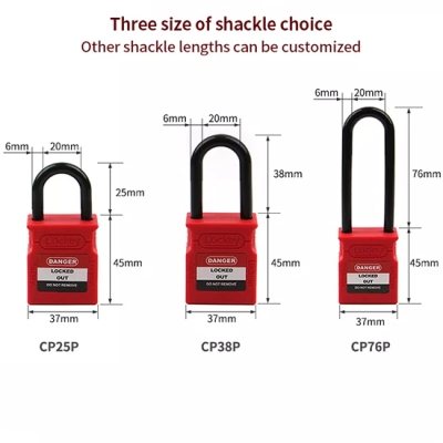 Ổ Khóa LOTO Cùm Nylon Dài 76mm – Thân ABS PROLOCKEY CP76P