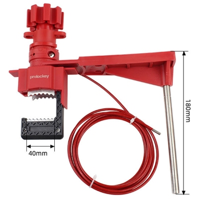 Khóa van đa năng ngàm kẹp 45mm tích hợp cáp bọc và tay chặn PROLOCKEY UVL05P