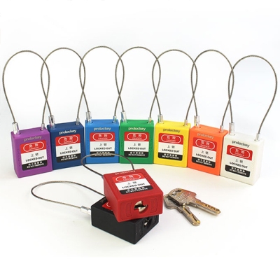 Ổ Khóa LOTO Cáp Thép PROLOCKEY PC175D3.2 | Thân Nylon, Giữ Chìa, Linh Hoạt Cách Điện