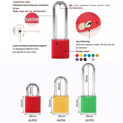 Ổ Khóa An Toàn Thân Nhôm Cùm Thép 25mm PROLOCKEY ALP25