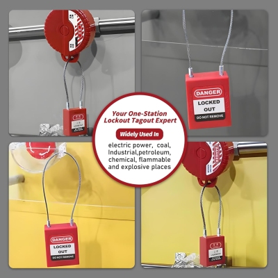 Ổ Khóa LOTO Cáp Siêu Mảnh PC175D1.5 | Thân Nylon, 1.5mm, Khóa Lỗ Hẹp