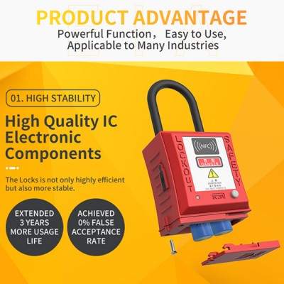 Ổ khóa thẻ IC thông minh còng nylon cao 38mm BA-SC201