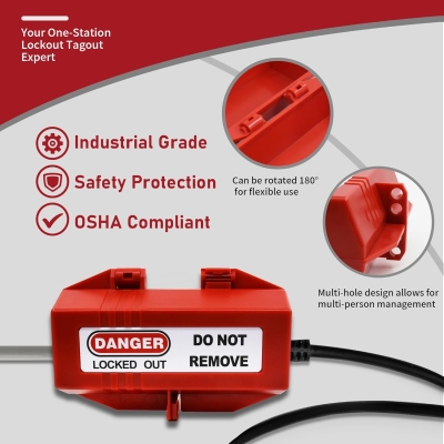 Khóa LOTO Phích Cắm Điện Công Nghiệp 220V-500V PROLOCKEY EPL02