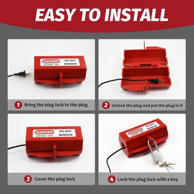 Khóa LOTO Phích Cắm Điện Công Nghiệp 220V-500V PROLOCKEY EPL02