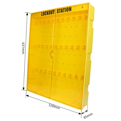 Trạm quản lý thiết bị LOTO dung lượng lớn 30 móc treo PROLOCKEY LS11