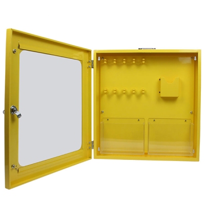 Trạm quản lý khóa LOTO kim loại 10 móc treo và 3 ngăn chứa PROLOCKEY LK43