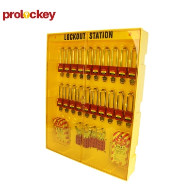 Tủ khóa LOTO tích hợp 20 ổ khóa, 4 khóa kẹp và 24 thẻ cảnh báo PROLOCKEY LG12