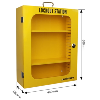 Trạm quản lý khóa LOTO treo tường bằng thép 2 vách ngăn di động LK03-4