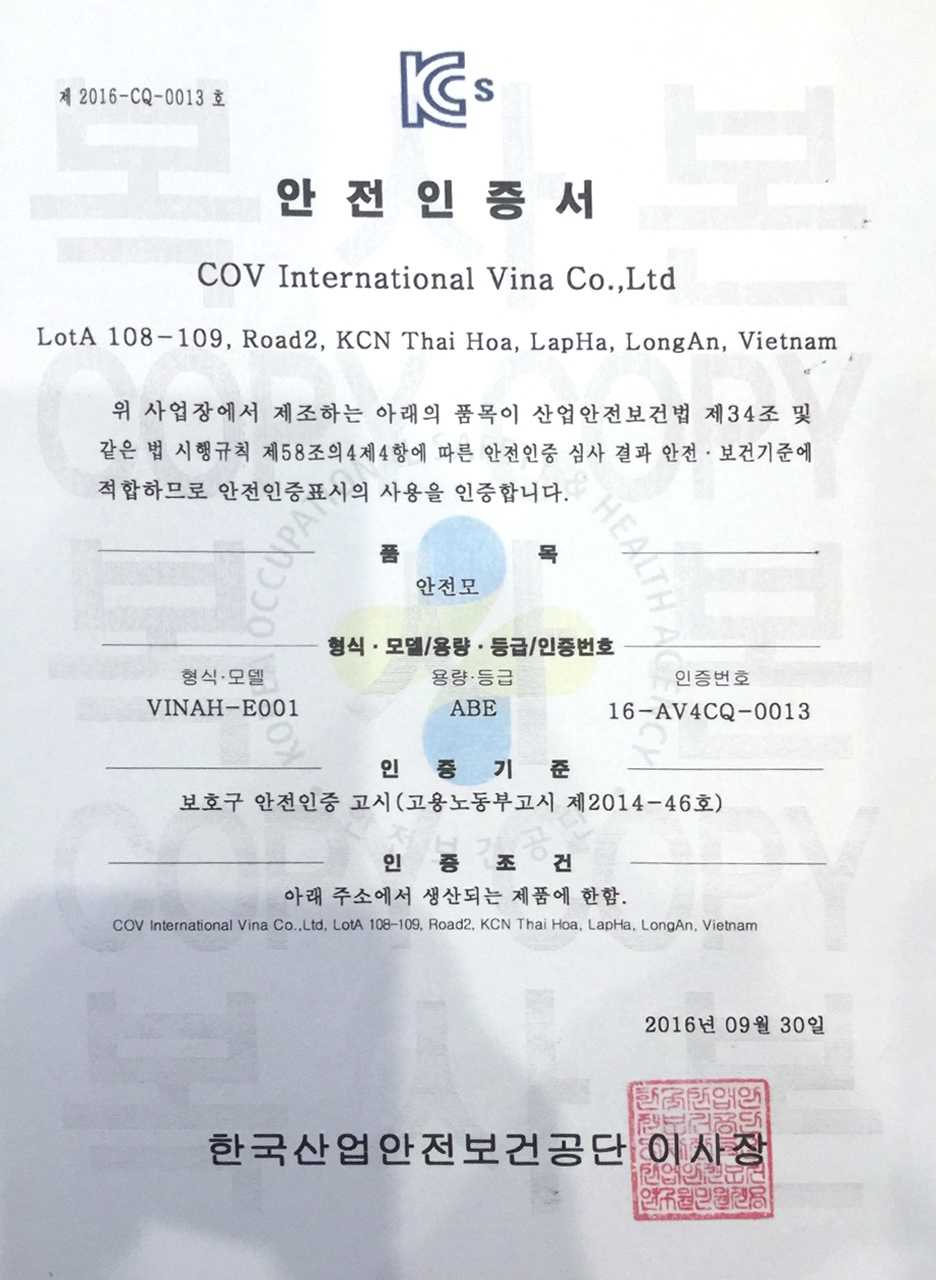 Sản phẩm Mũ Bảo Hộ (Safety Helmet) VINAH E001