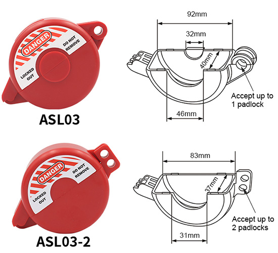 Khóa an toàn van bình gas PROLOCKEY ASL03 6