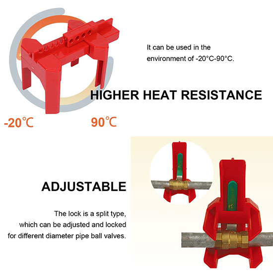Khóa van bi tay gạt có thể điều chỉnh PROLOCKEY ABVL01 5
